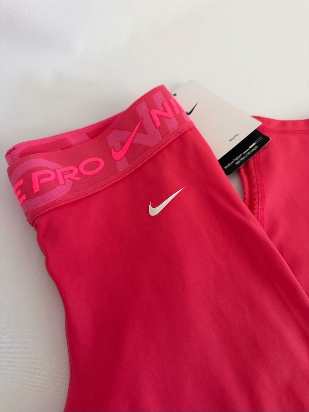 NWT Nike Pro Dri-Fit Hot Pink Mid Rise 7/8 Leggings